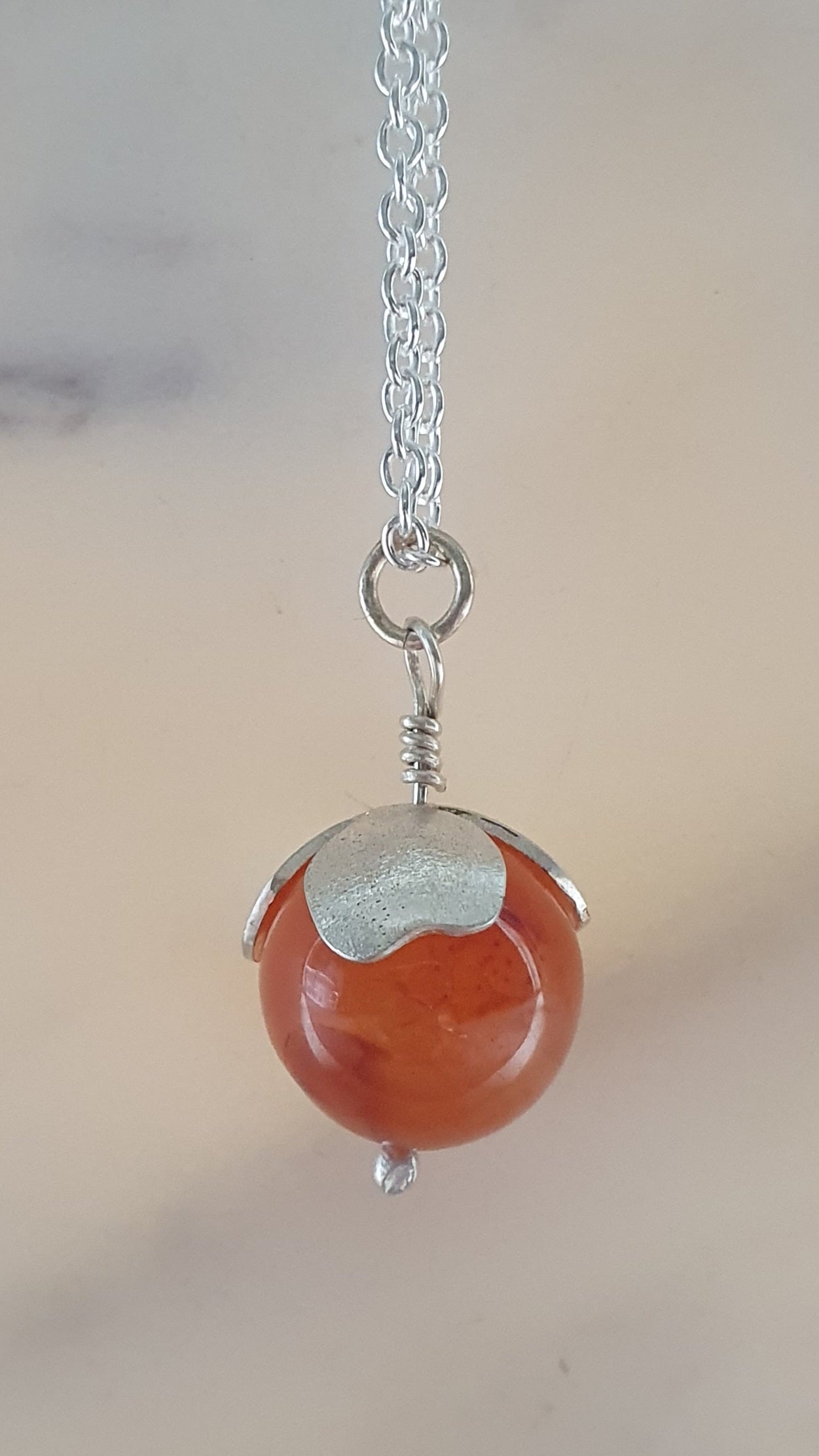 Carnelian Blossom Necklace