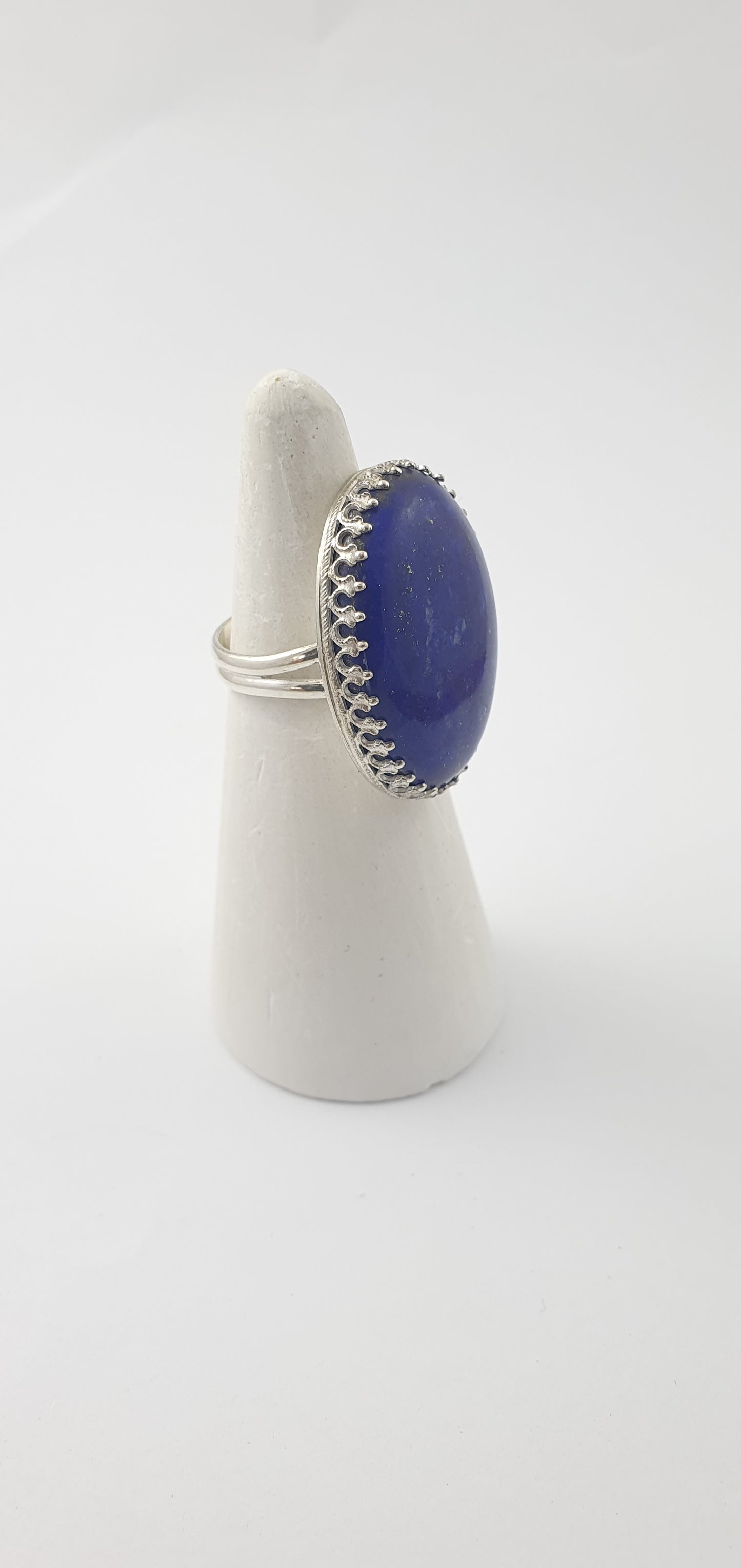 Large Lapis Lazuli and Sterling Silver Ring