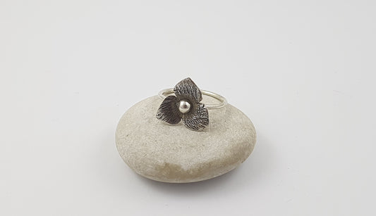 Sterling Silver Flower Ring