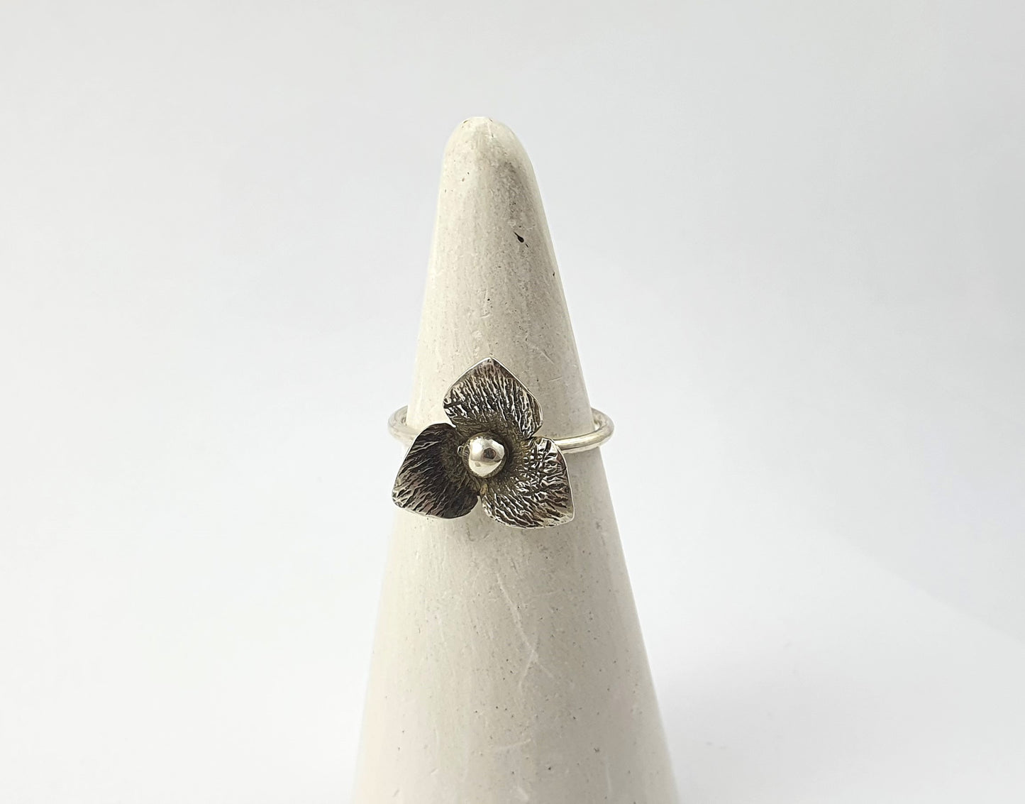 Sterling Silver Flower Ring