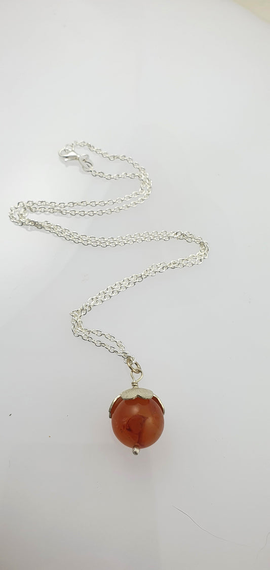 Carnelian Blossom Necklace