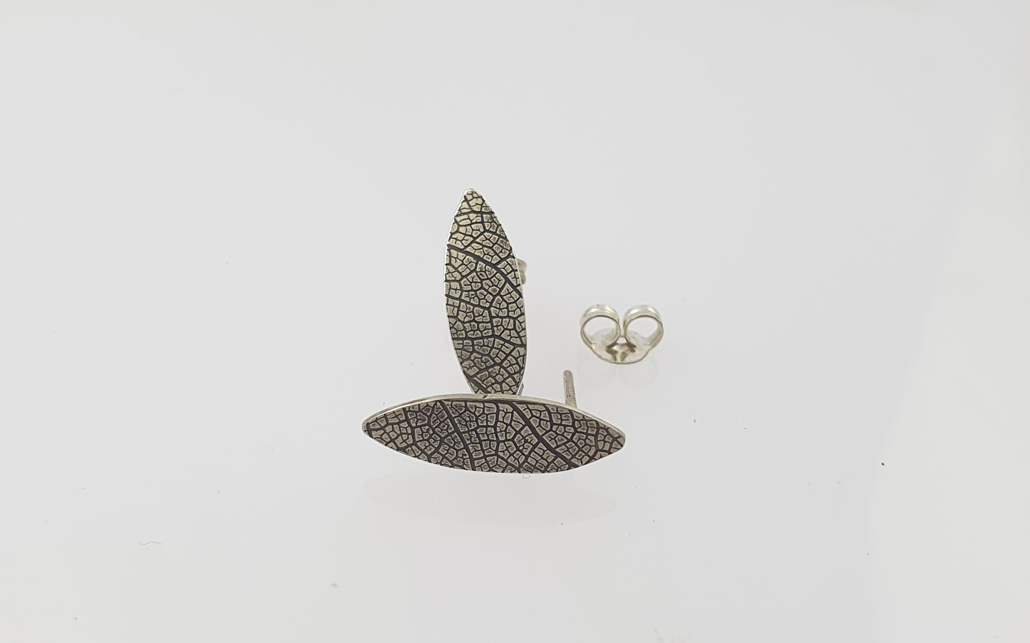 Leaf Texture Stud Earrings