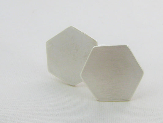Simple Hexagon Cufflinks
