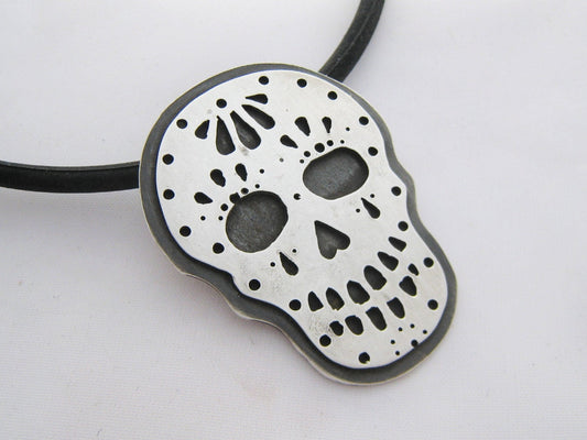 Day of the Dead Sugar Skull Necklace