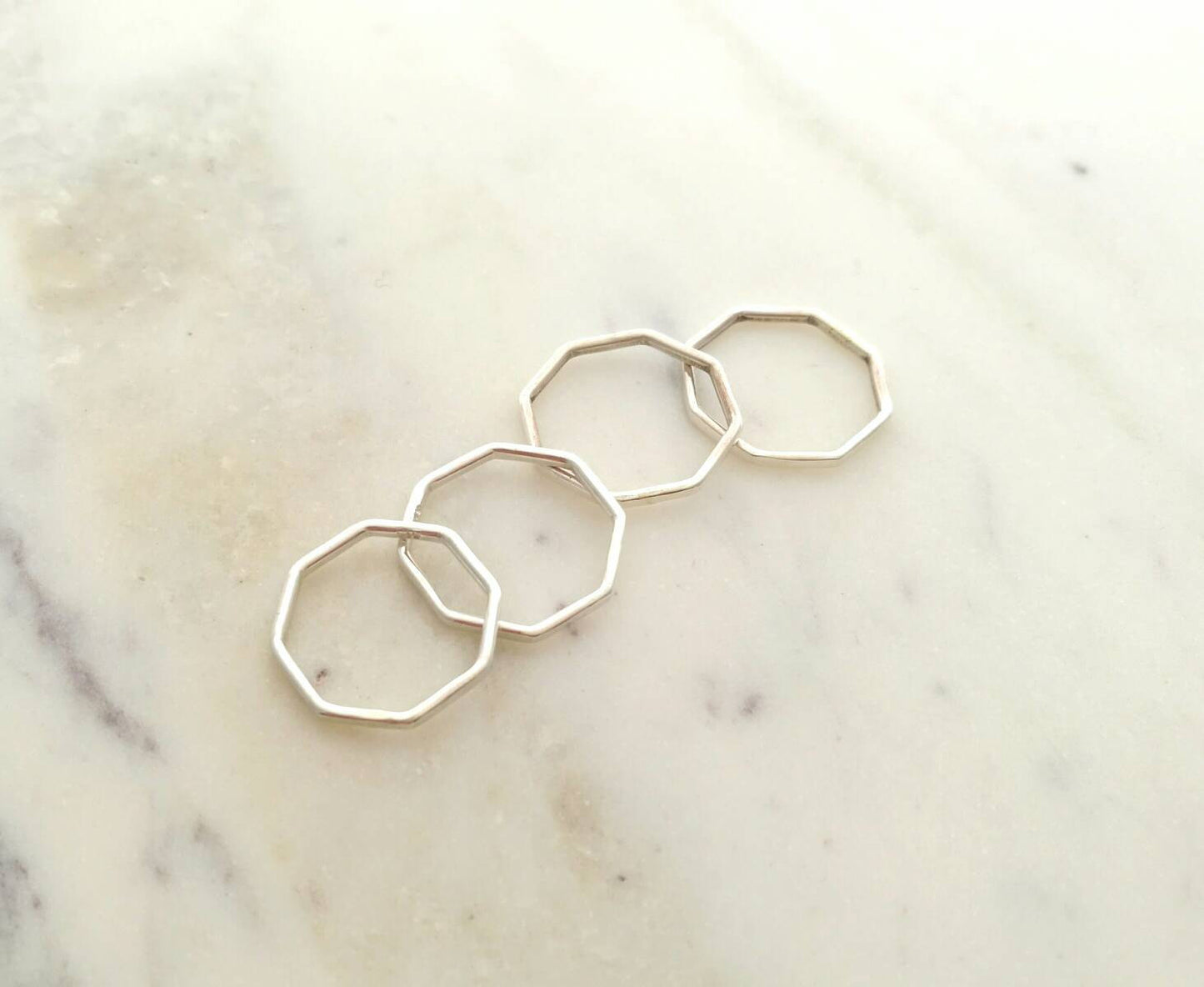 Hexagon Stacker Ring