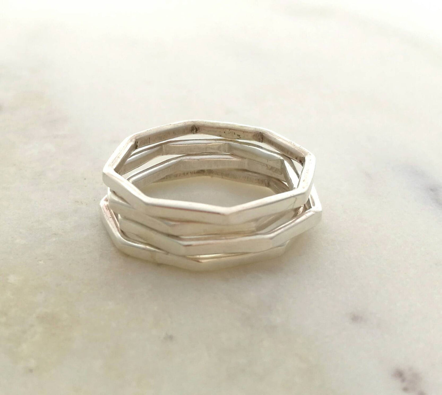 Octagon Stacker Ring