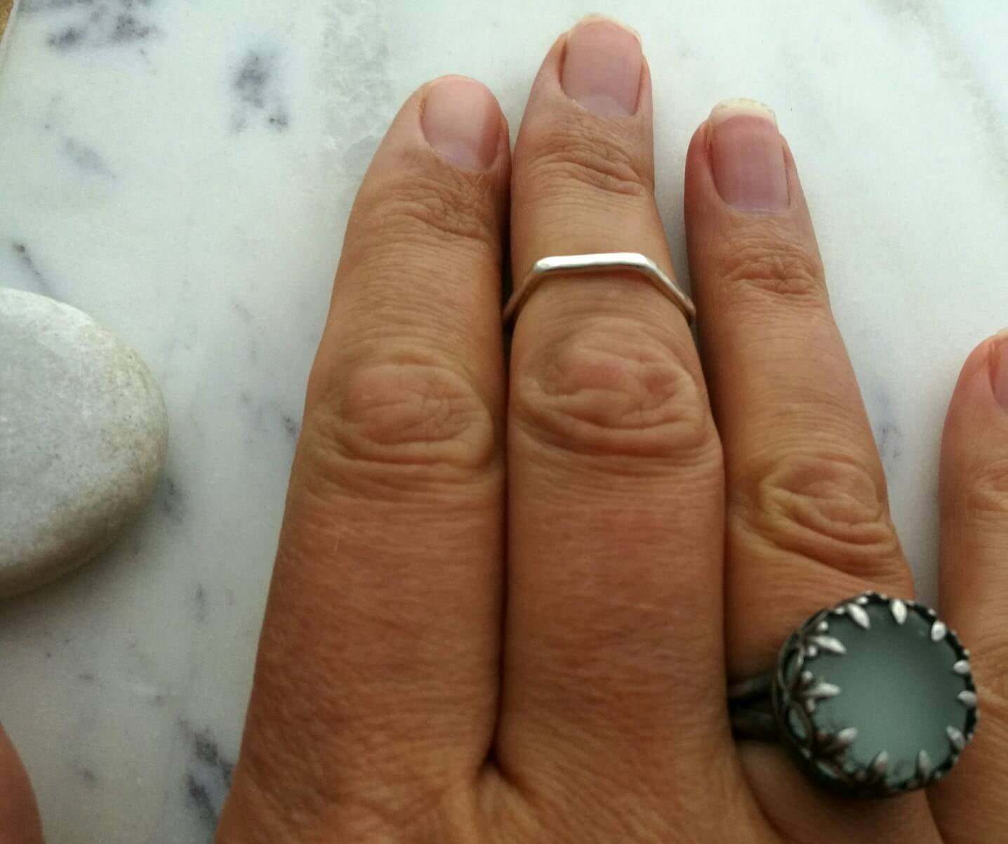 Hexagon Stacker Ring