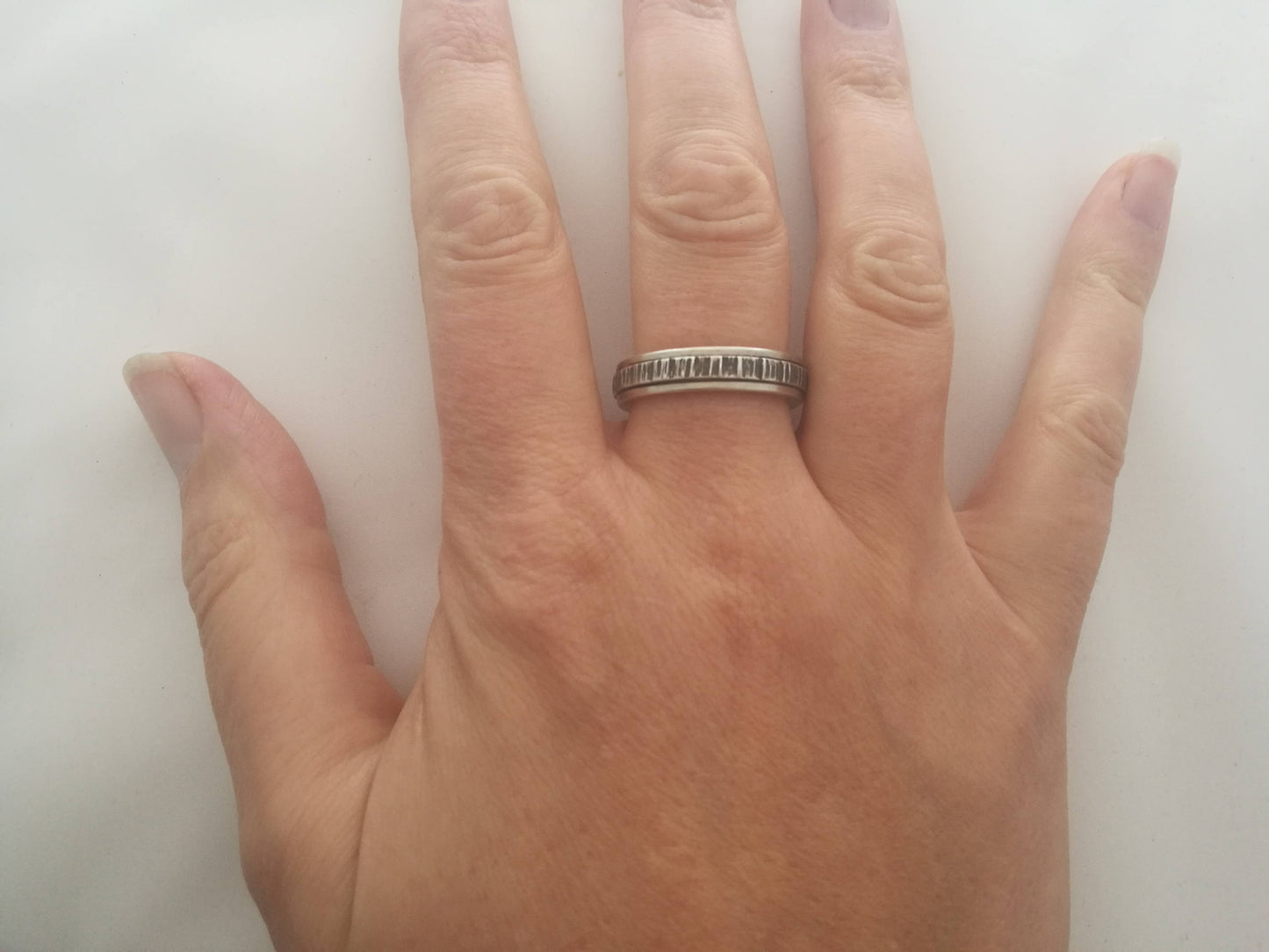 Textured Men's Spinner Ring