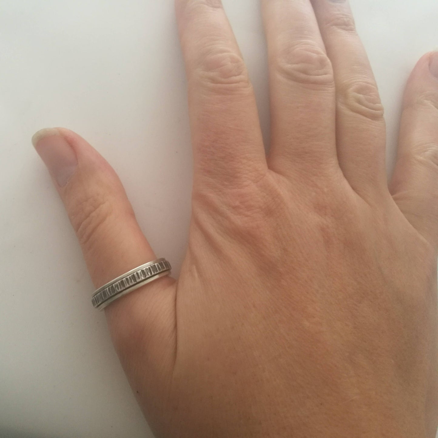 Textured Men's Spinner Ring