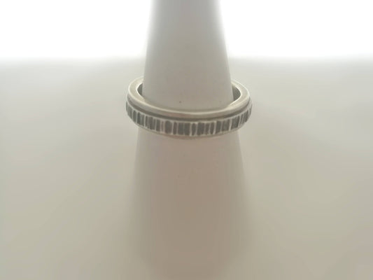Textured Men's Spinner Ring