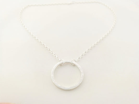 Hammered Circle "Karma" Necklace
