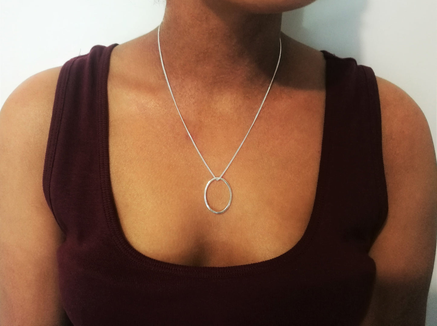 Delicate Oval Necklace