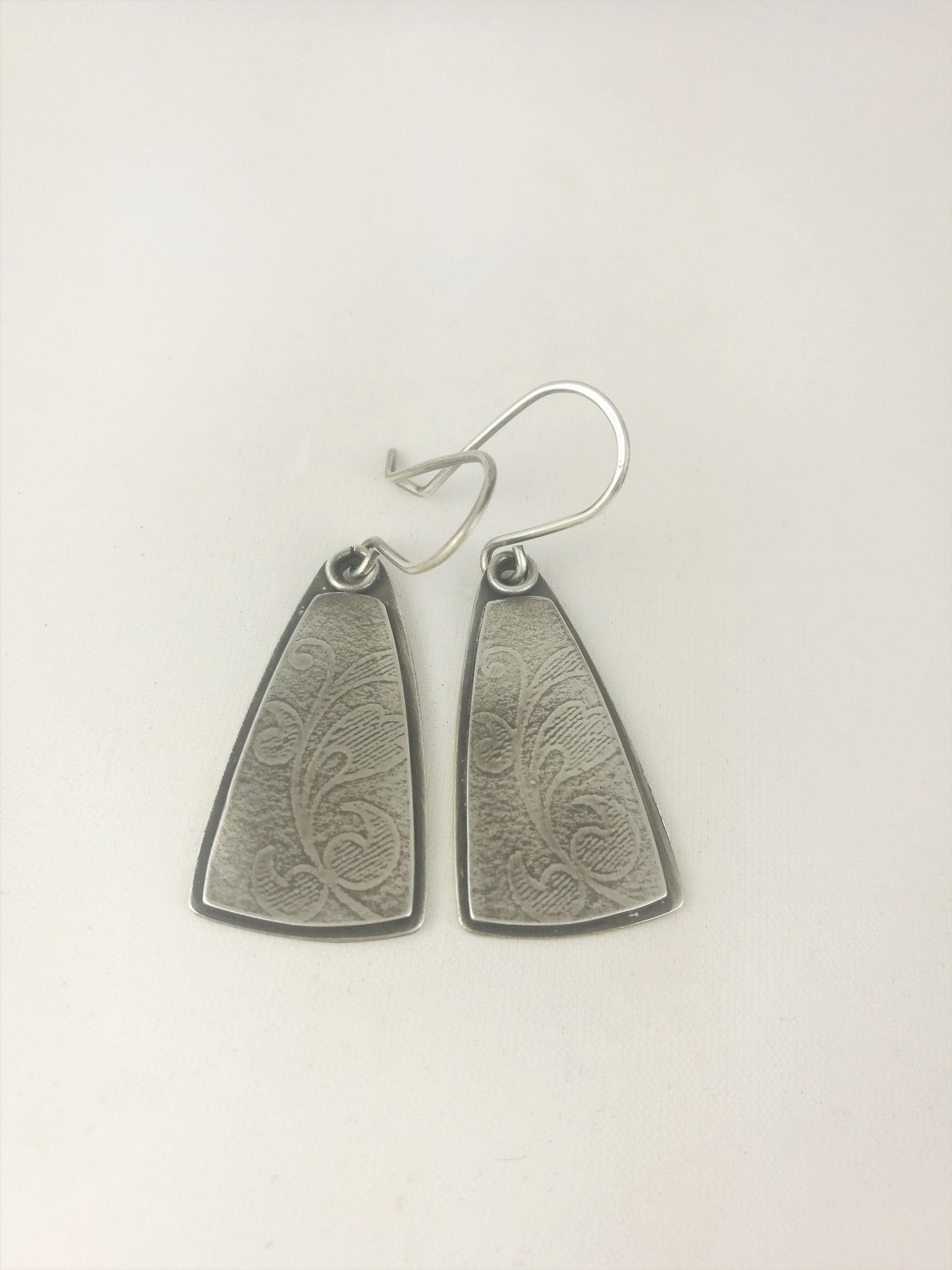 Oxidised Textured Earrings