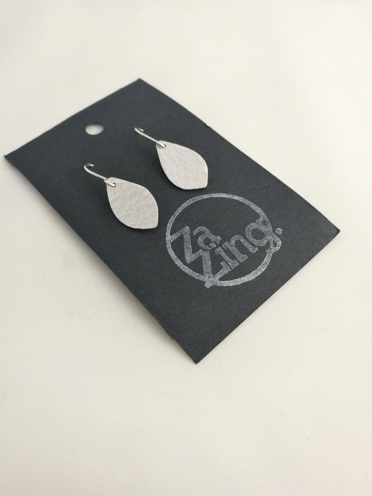 Hammered Teardrop Earrings