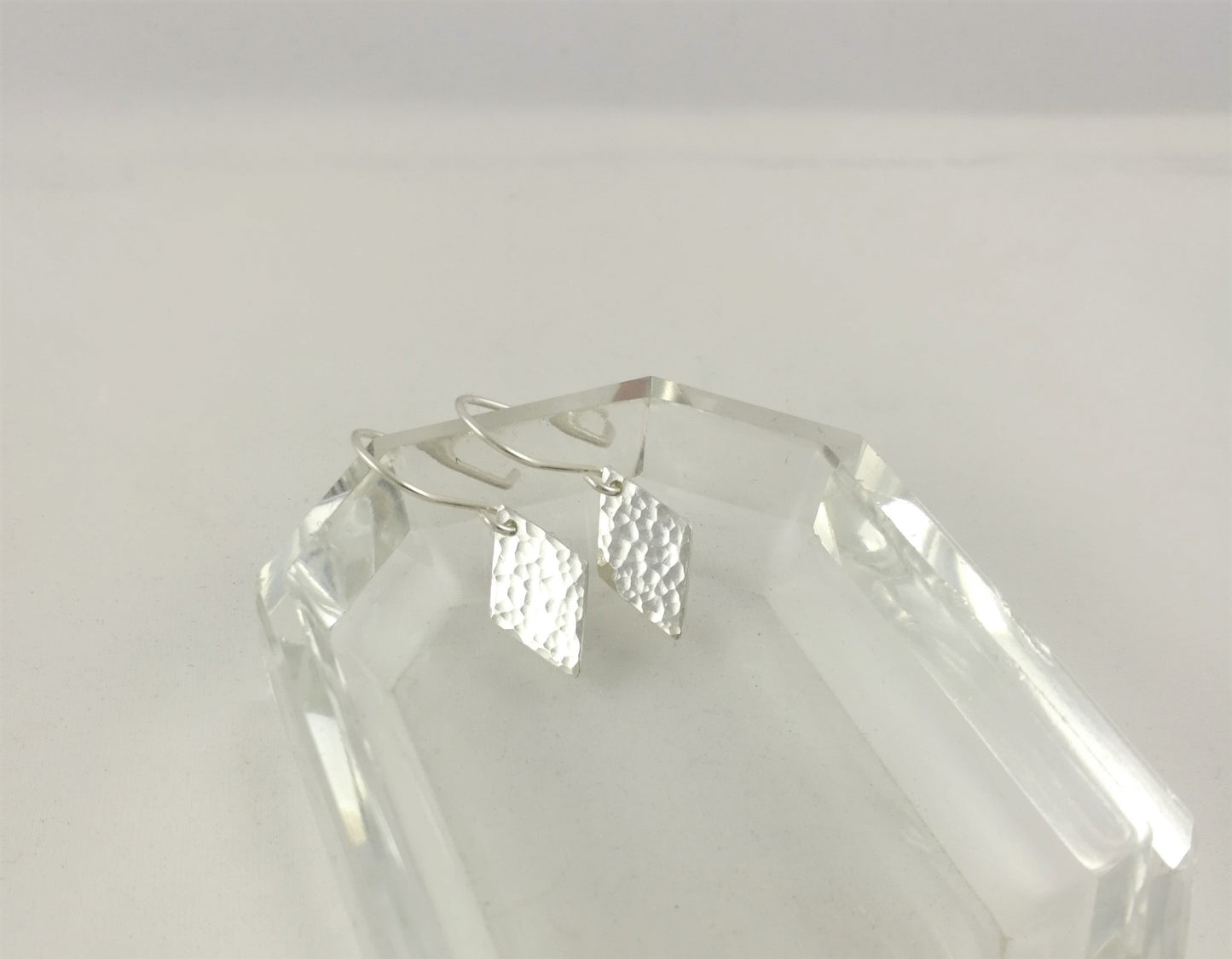 Hammered Diamond Earrings