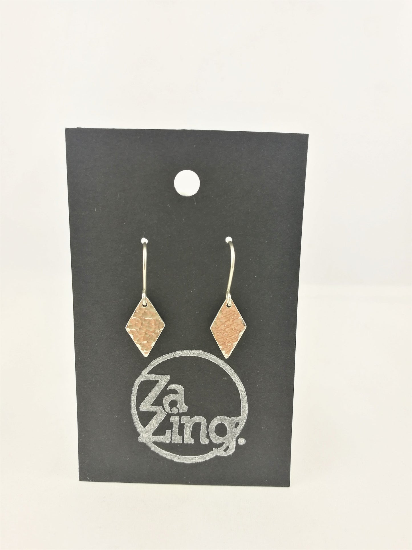 Hammered Diamond Earrings