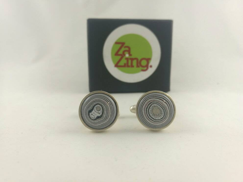 Fordite Cufflinks