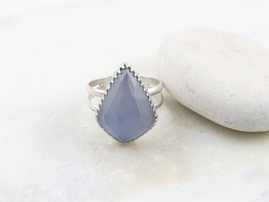 Blue Chalcedony Ring