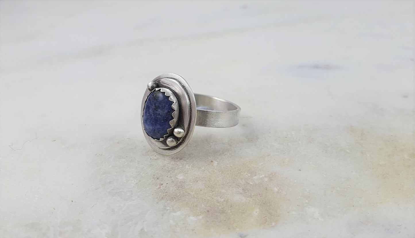 Sterling Silver Sodalite Ring