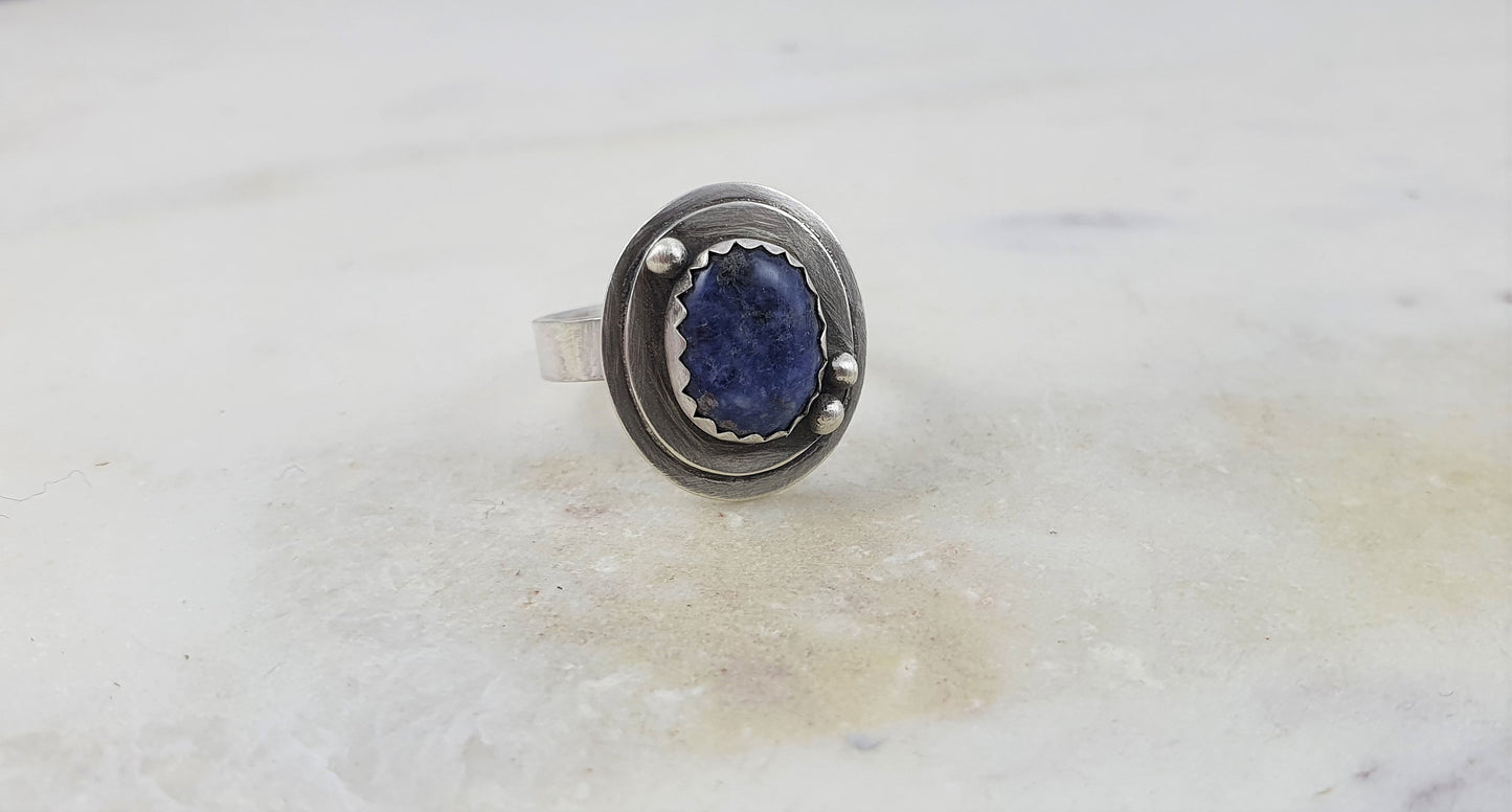 Sterling Silver Sodalite Ring