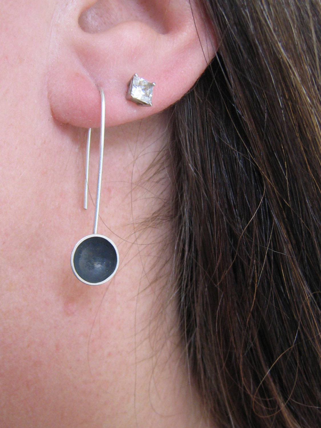 Dome Dangle Earrings