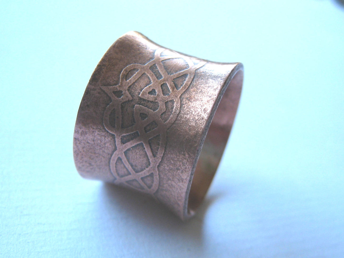 Copper Anti-Clastic Celtic Ring