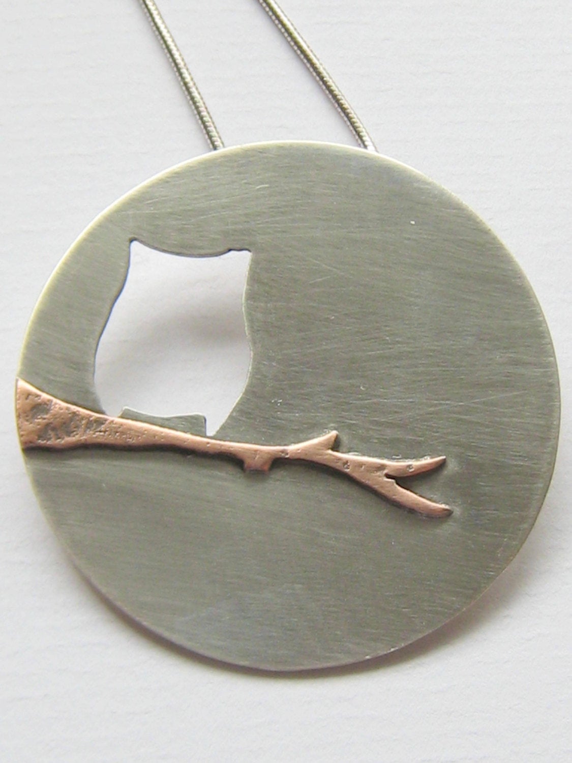 Owl in the Moon Pendant