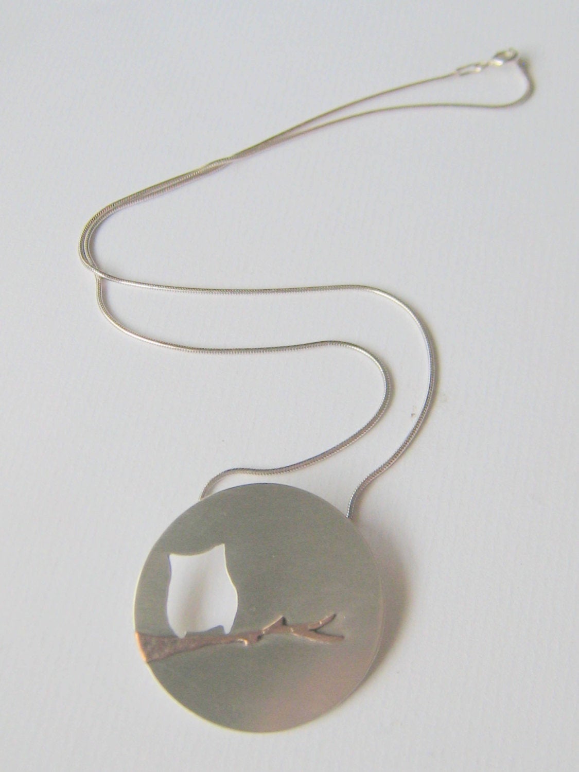 Owl in the Moon Pendant