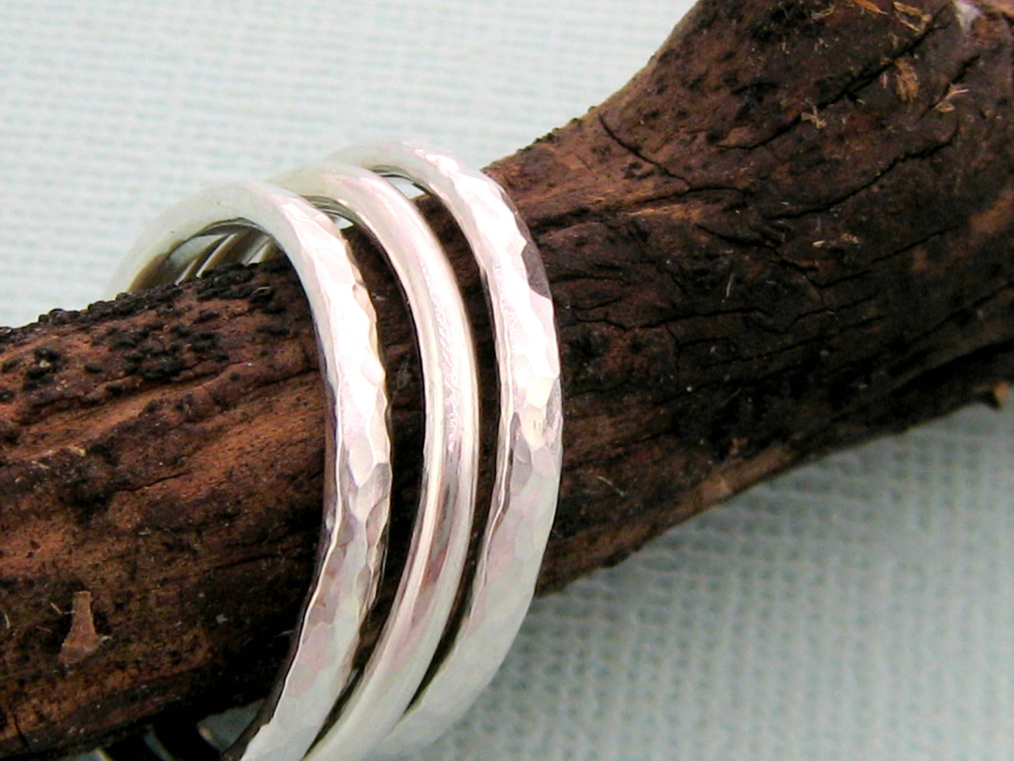 Hammered Stacking Rings