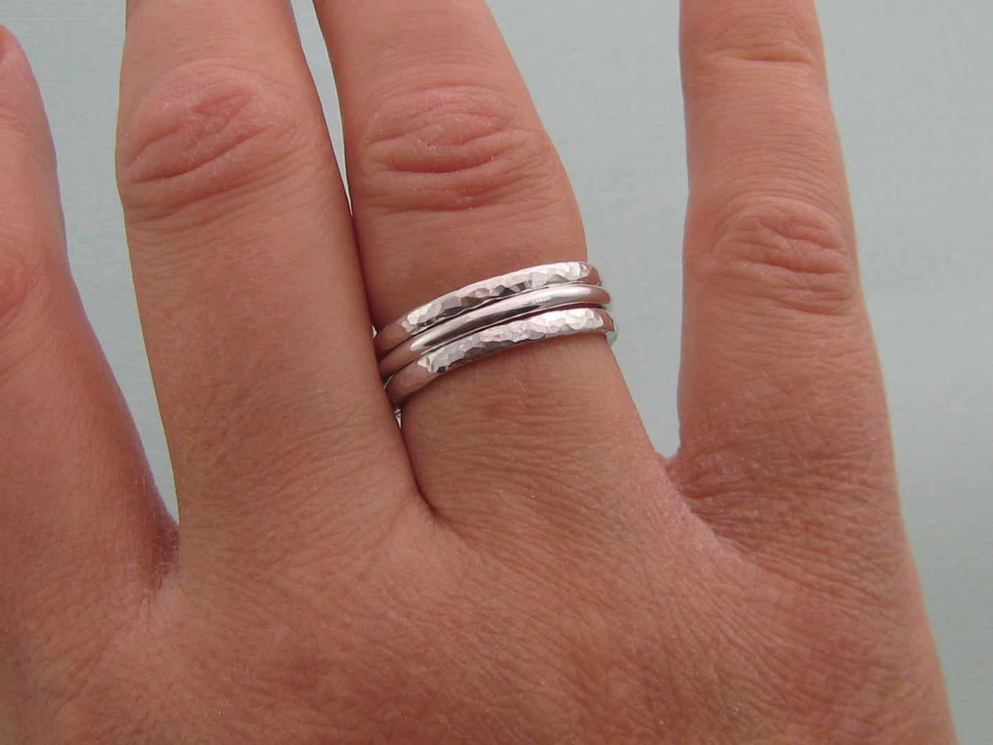 Hammered Stacking Rings