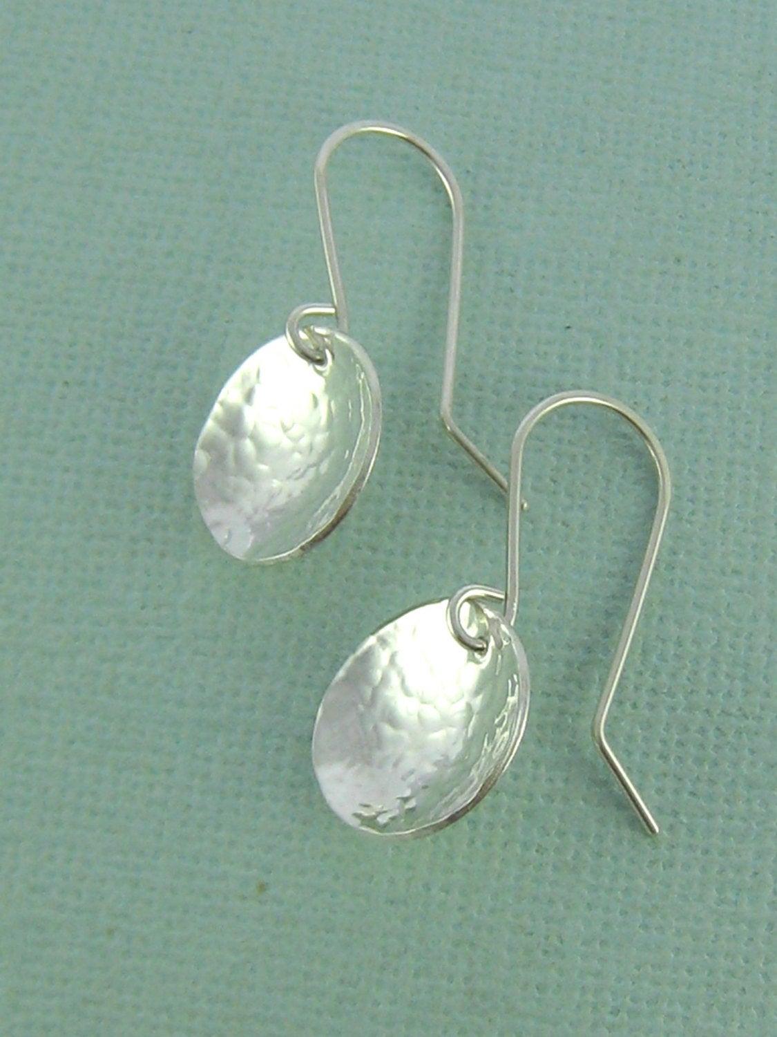Hammered Disc Earrings