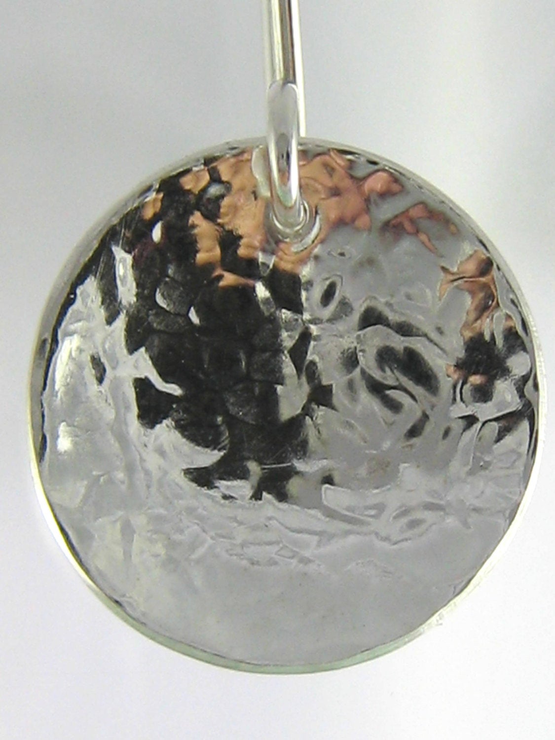 Hammered Disc Earrings