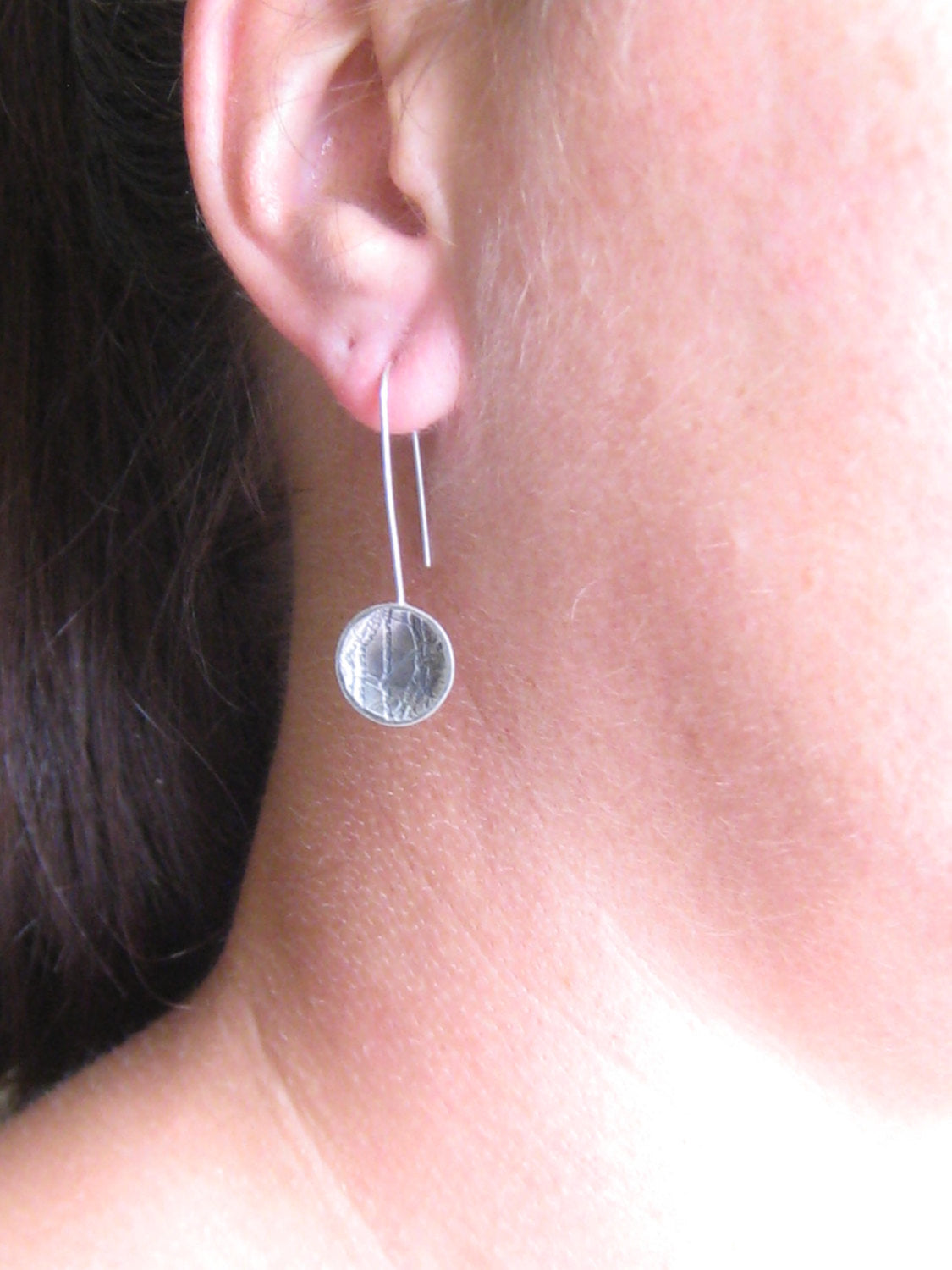 Lace Textured Dome Earrings