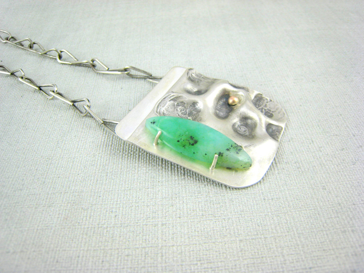 Dendritic Chrysoprase Necklace