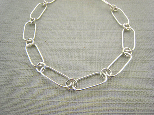 Elongated Oval Link Bracelet