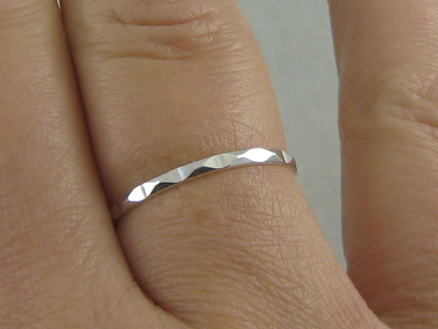 Faceted Stacker Ring