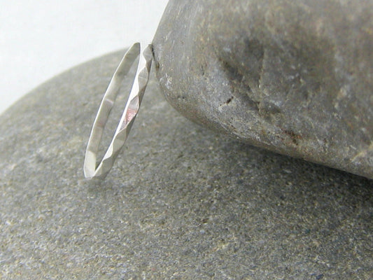 Faceted Stacker Ring