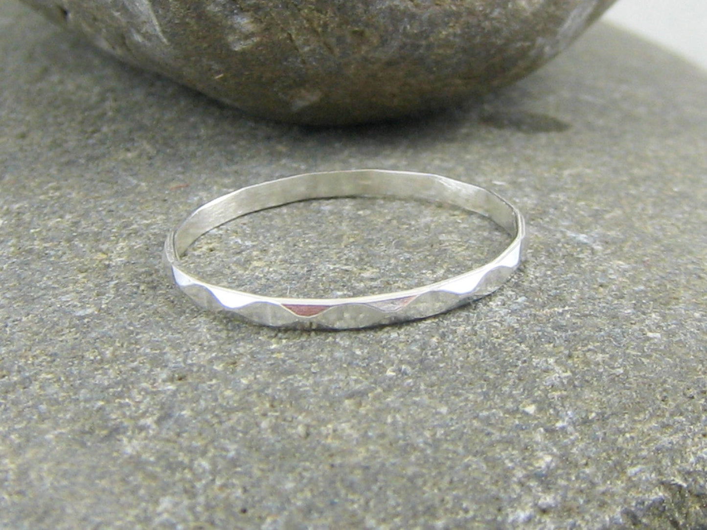 Faceted Stacker Ring