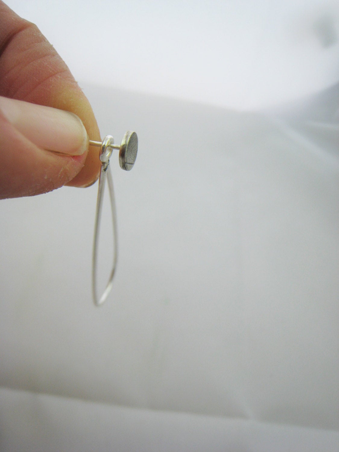Silver Petal Ear Jacket