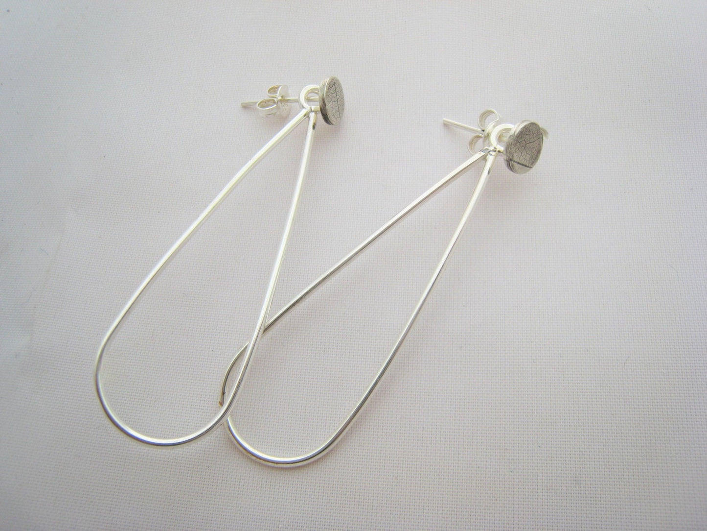Silver Petal Ear Jacket
