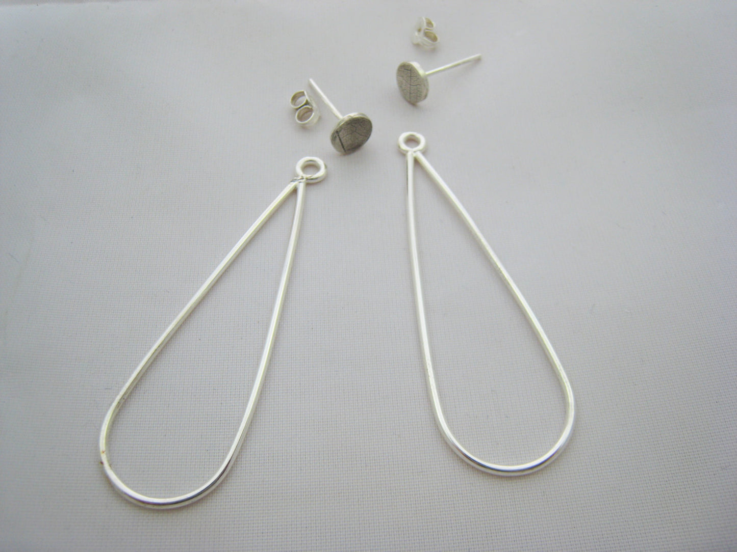 Silver Petal Ear Jacket