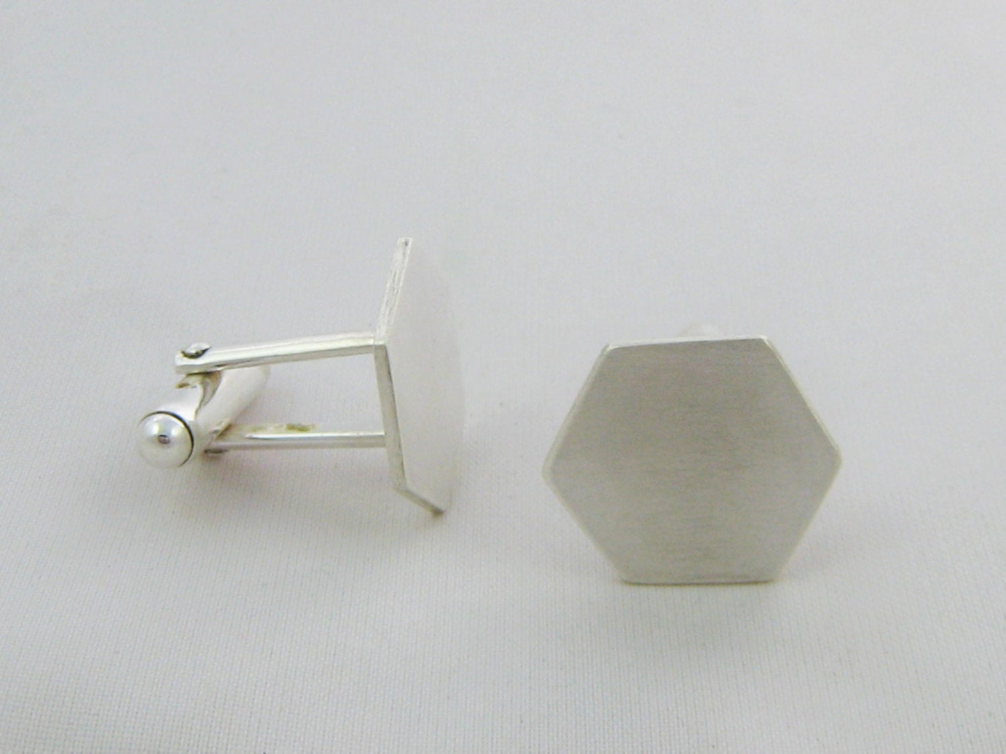 Simple Hexagon Cufflinks