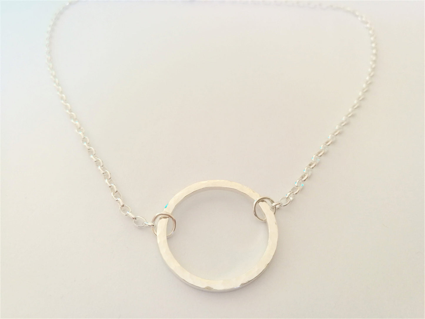 Hammered Circle "Karma" Necklace