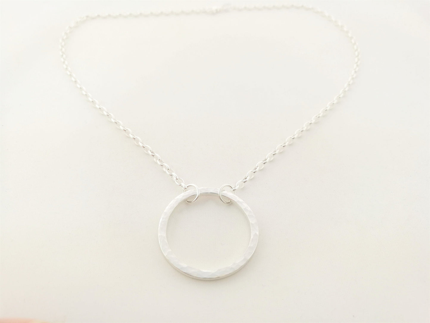 Hammered Circle "Karma" Necklace