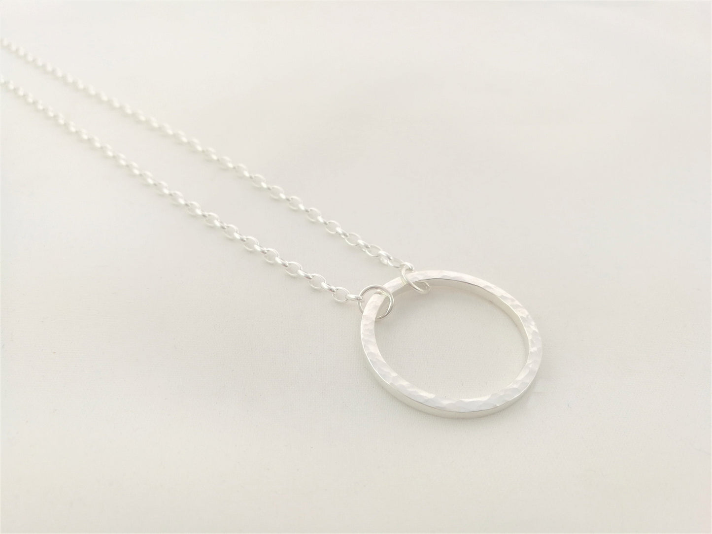 Hammered Circle "Karma" Necklace