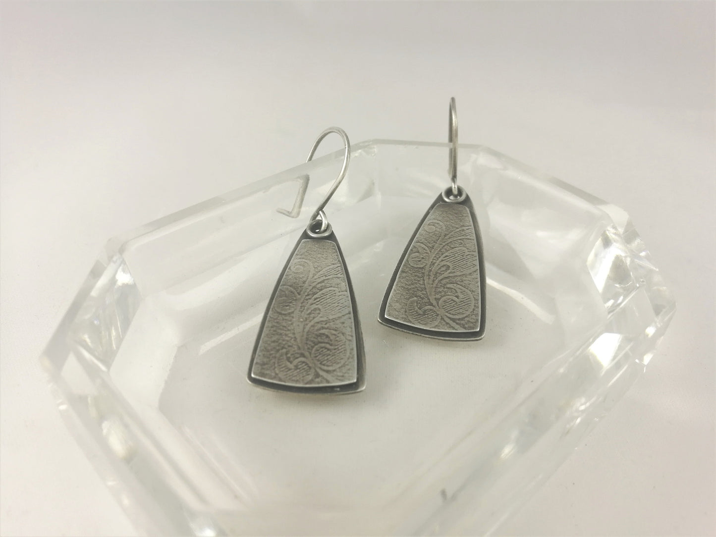 Oxidised Textured Earrings