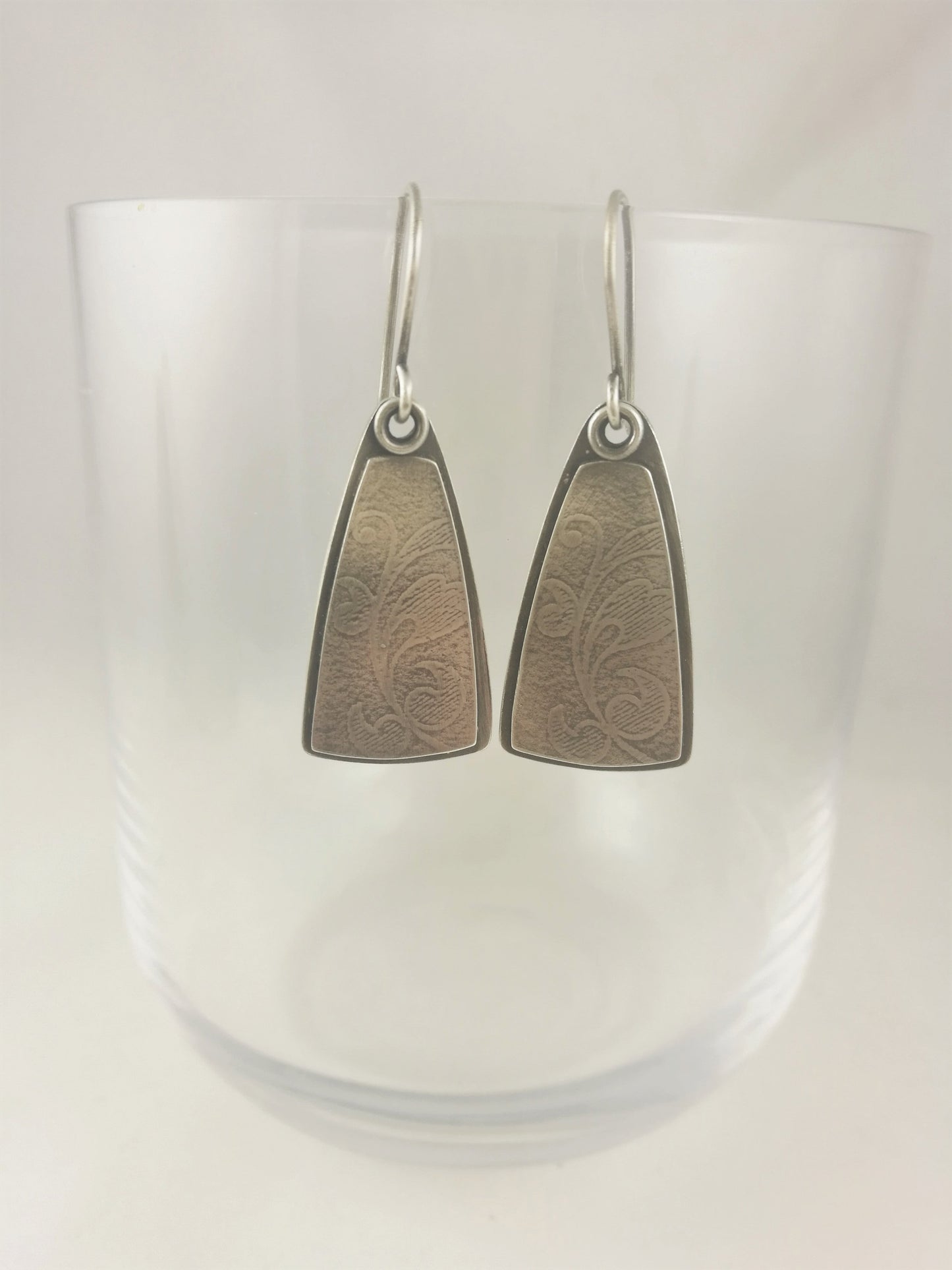 Oxidised Textured Earrings