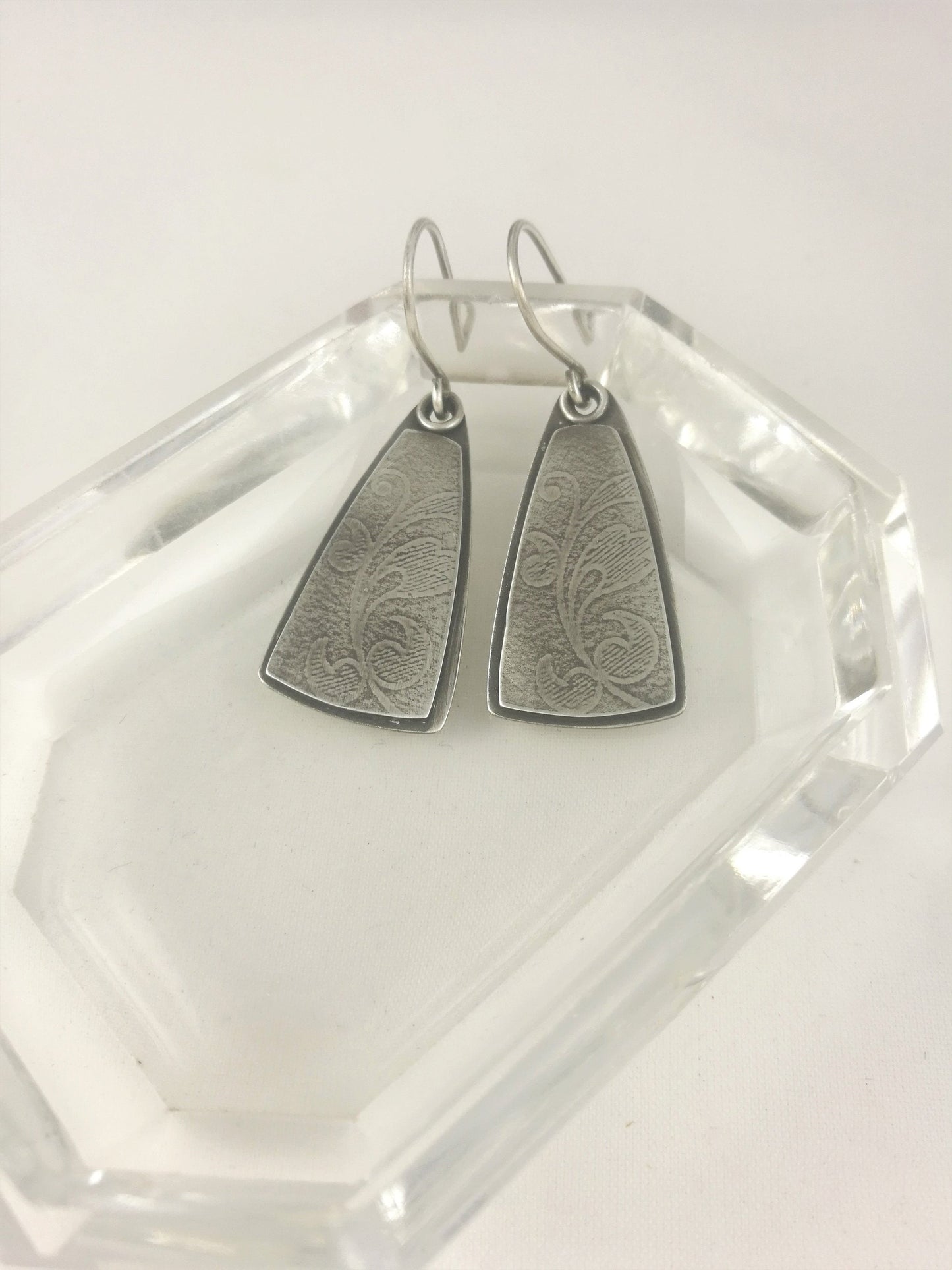 Oxidised Textured Earrings