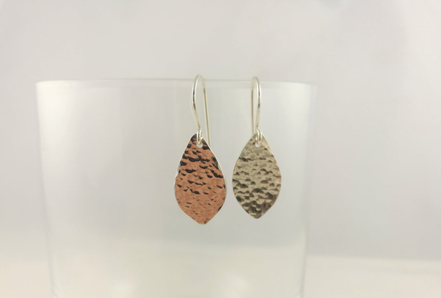 Hammered Teardrop Earrings