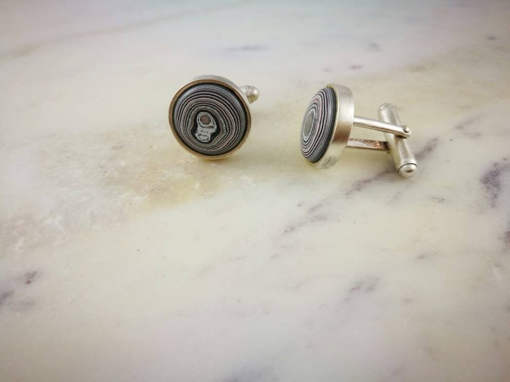 Fordite Cufflinks